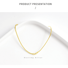 Load image into Gallery viewer, 925 Sterling Golden Silver Shinning Bracelet For Women With Simple Parttern