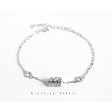Load image into Gallery viewer, 925 Sterling Silver Shinning Bracelet With Small HandCrafted Icon